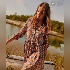 Sezane Leana Dress Sunflowers - Size 4